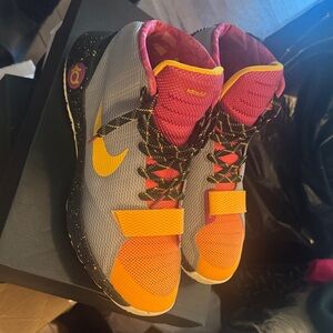 Nike Athletic Shoes - Gray, Pink, Orange, Yellow